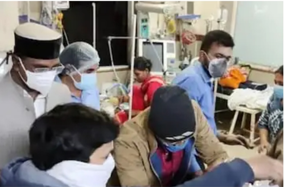 भोपाल में बड़ा हादसा, कमला नेहरू अस्पताल में आग लगने से 4 बच्चों की मौत ,कई मासूम झुलसे