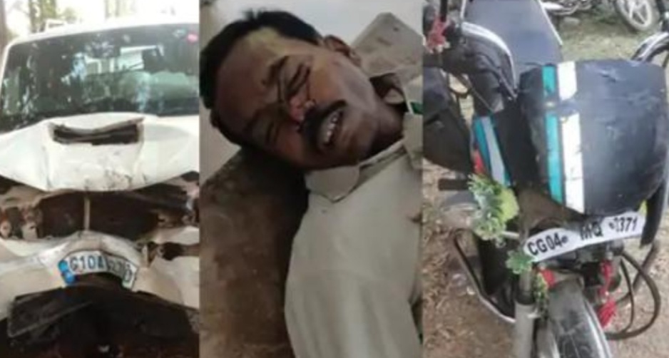 विधानसभा अध्यक्ष के काफिले से बाइक सवार की मौत रॉन्ग साइड से जाकर पायलट वाहन से टकराया बिलासपुर से रायपुर जाते समय बेमेतरा में हादसा