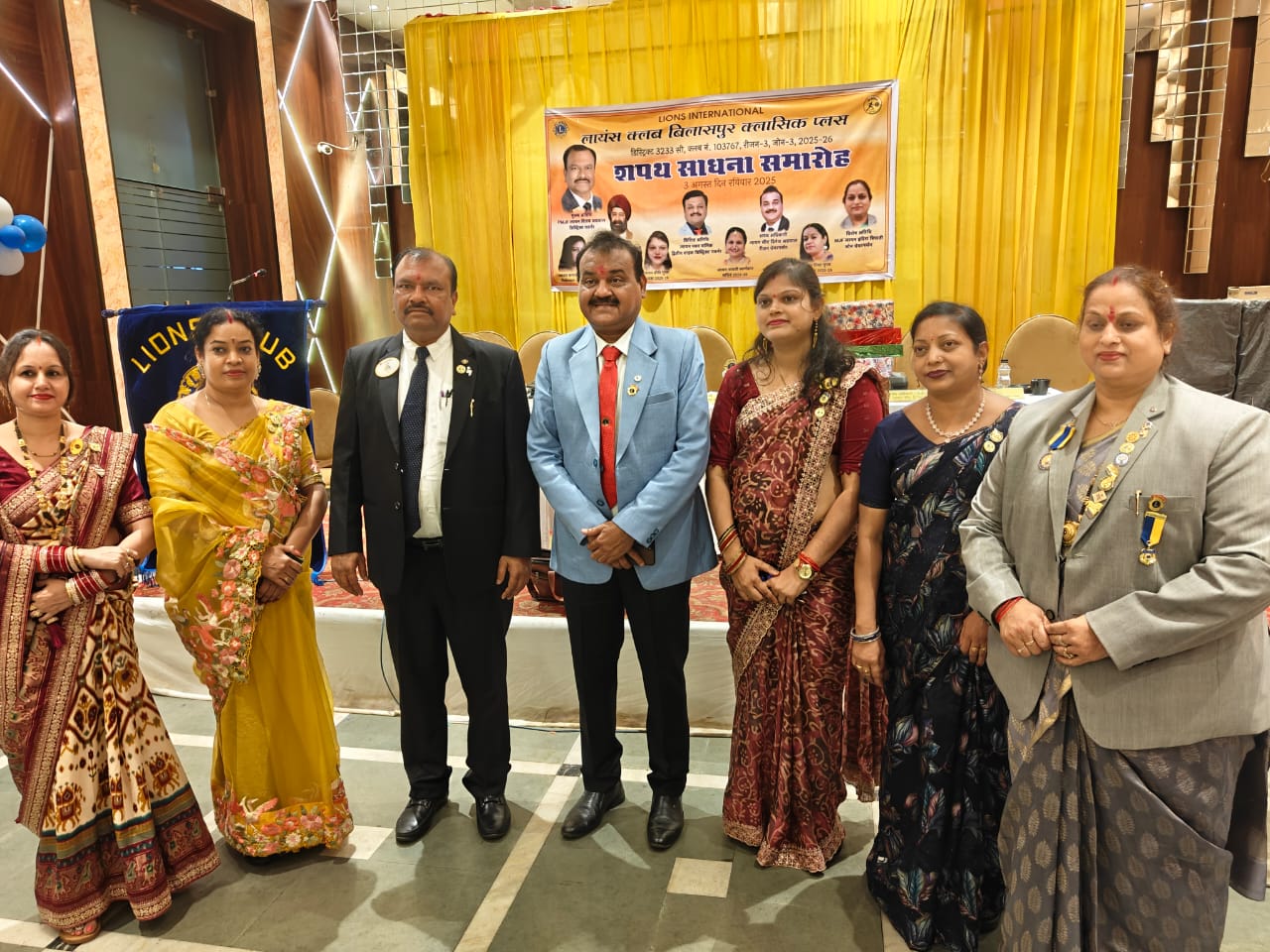 लायंस क्लासिक प्लस के शपथ ग्रहण में पहुंचे डिस्ट्रिक्ट गवर्नर लायन विजय अग्रवाल