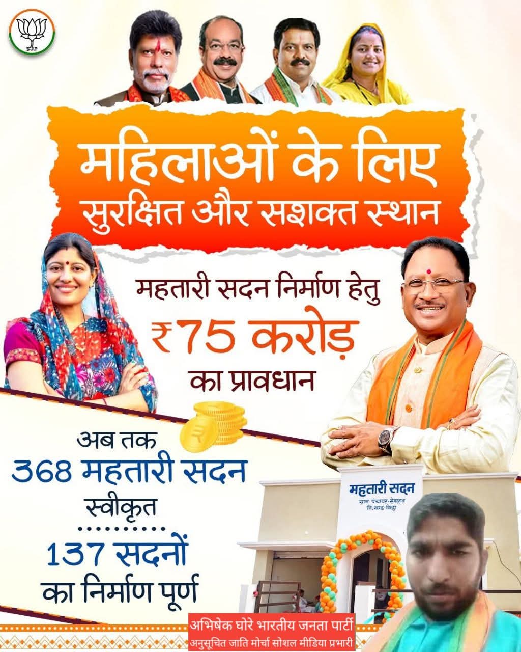 महिलाओं के लिए सुरक्षित सशक्त वातावरण की दिशा में बड़ा कदम: महतारी सदन निर्माण सहित पोषण एवं आंगनवाड़ी सेवाओं के लिए करोड़ों का प्रावधान